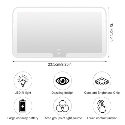 LED Car Vanity Mirror For Make-Up