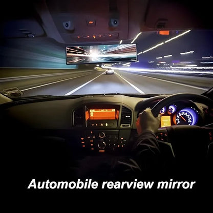 Universal Clip-On Wide Angle Car Rear View Mirror | Anti-Glare