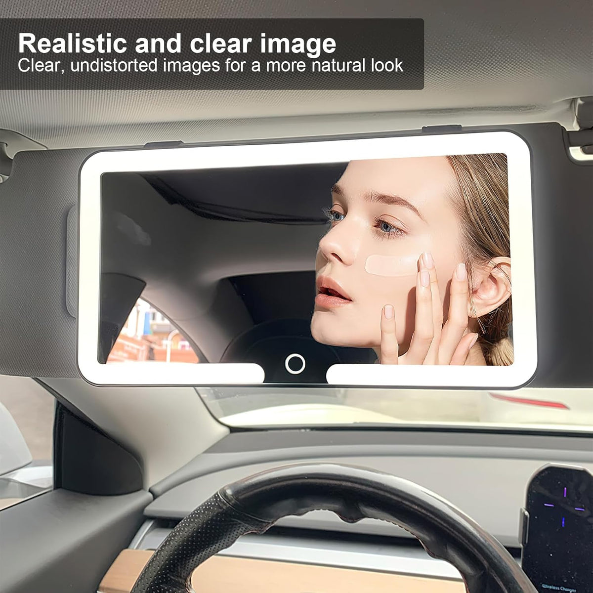LED Car Vanity Mirror For Make-Up