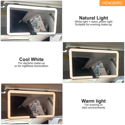 LED Car Vanity Mirror For Make-Up