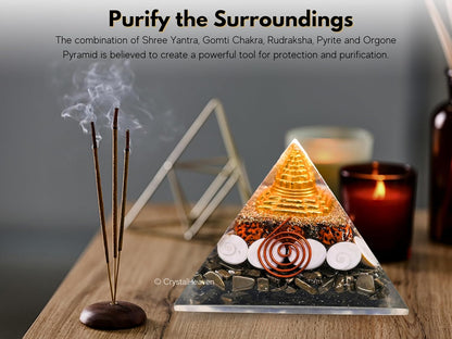 💰 100% Original Pyrite Crystal Pyramid | Attract Money, Abundance & Success