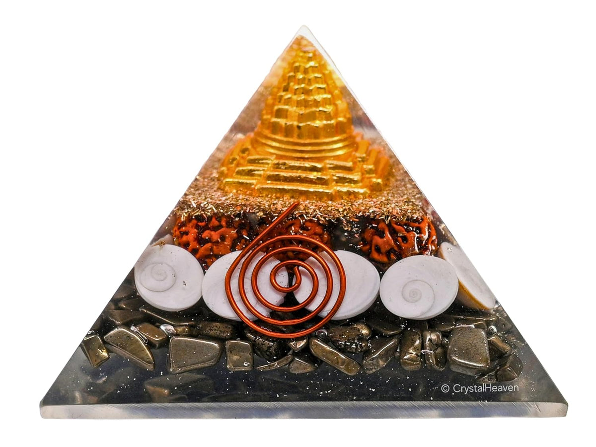 💰 100% Original Pyrite Crystal Pyramid | Attract Money, Abundance & Success