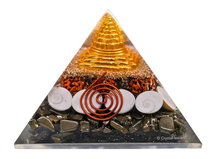 💰 100% Original Pyrite Crystal Pyramid | Attract Money, Abundance & Success