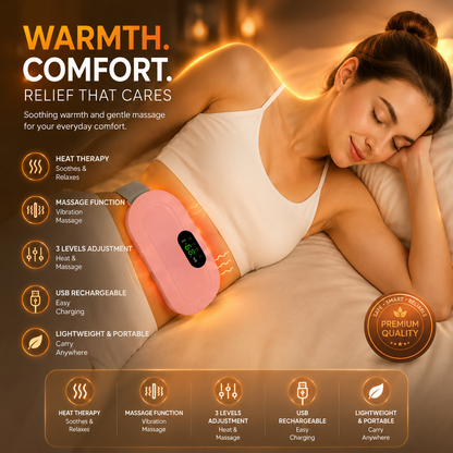 XOTIC Period Cramp Comfort Heating Pad and Massager