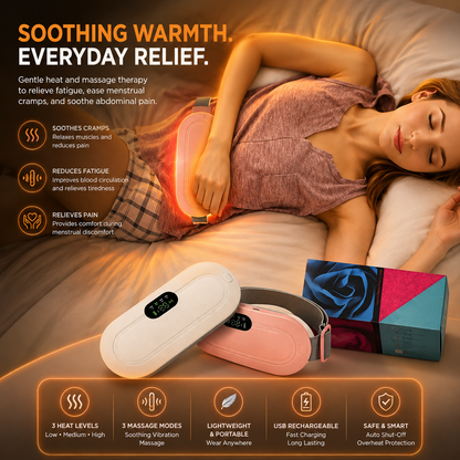 XOTIC Period Cramp Comfort Heating Pad and Massager