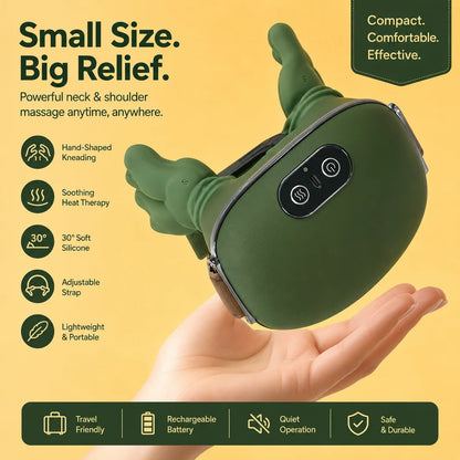 Wireless 4D Neck & Back Massager with Heat Therapy