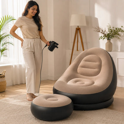 Comfy™ Inflatable Lounger Sofa with Foot Rest