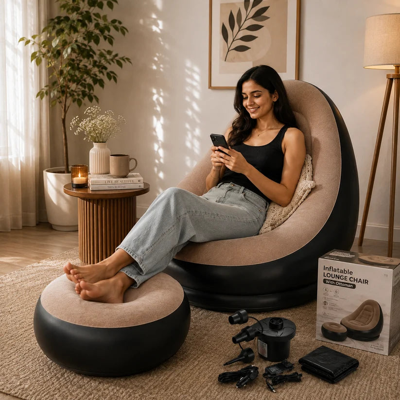Comfy™ Inflatable Lounger Sofa with Foot Rest