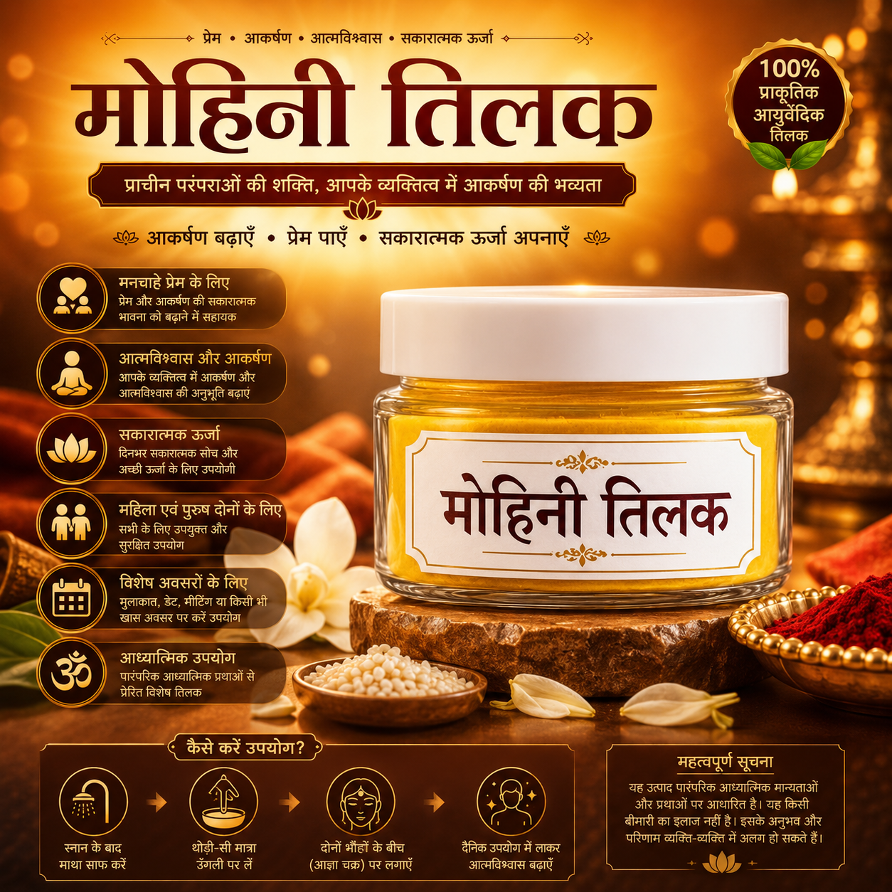 सिद्ध |Mohini Tilak | मोहिनी तिलक+ वशीकरण तिलक  attract men, women / मनचाहा प्यार पाएं