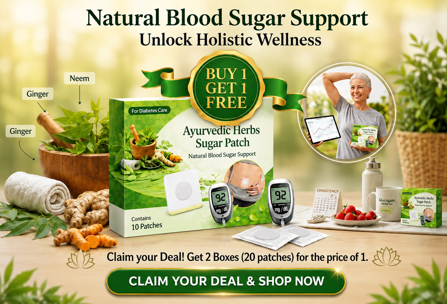HerbPatch™ - Ayurvedic Herbs Sugar Patch (Buy 1 Get 1 Free)