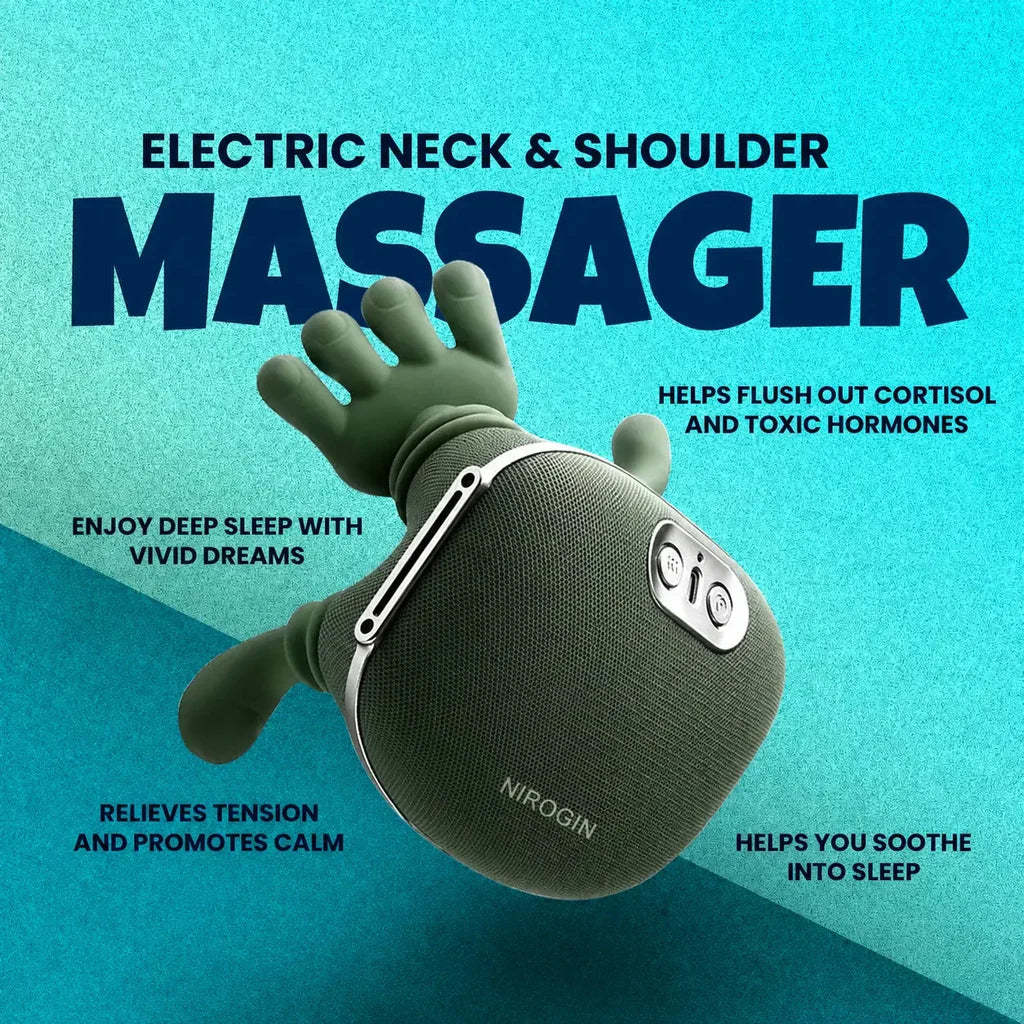 Wireless 4D Neck & Back Massager with Heat Therapy