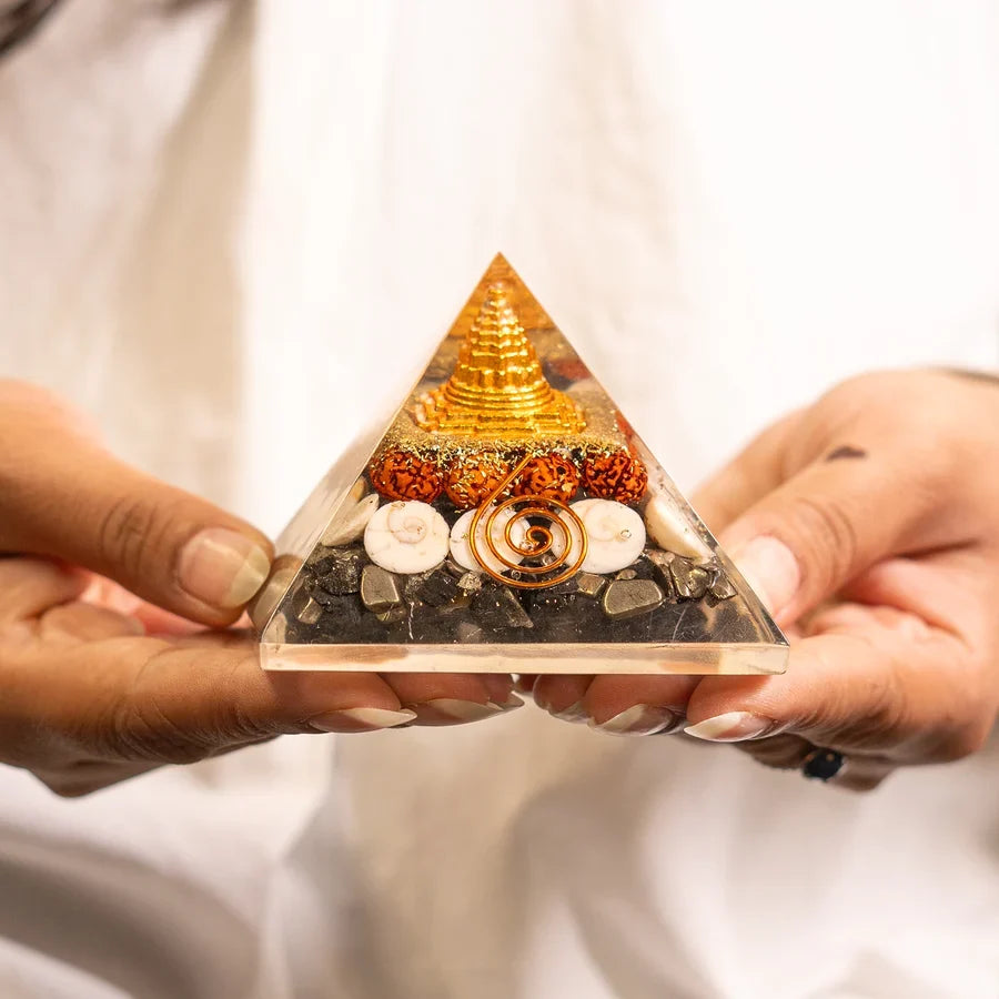 💰 100% Original Pyrite Crystal Pyramid | Attract Money, Abundance & Success