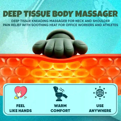 Wireless 4D Neck & Back Massager with Heat Therapy
