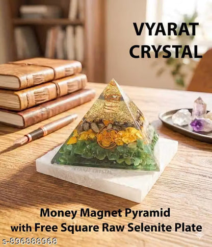 💰 100% Original Pyrite Crystal Pyramid | Attract Money, Abundance & Success