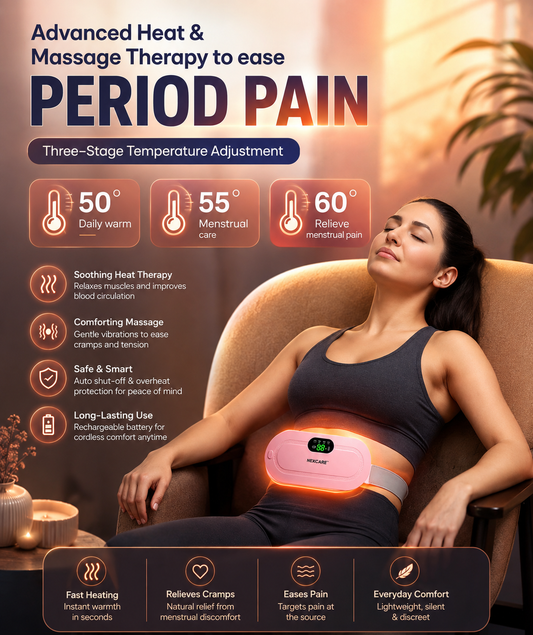 XOTIC Period Cramp Comfort Heating Pad and Massager