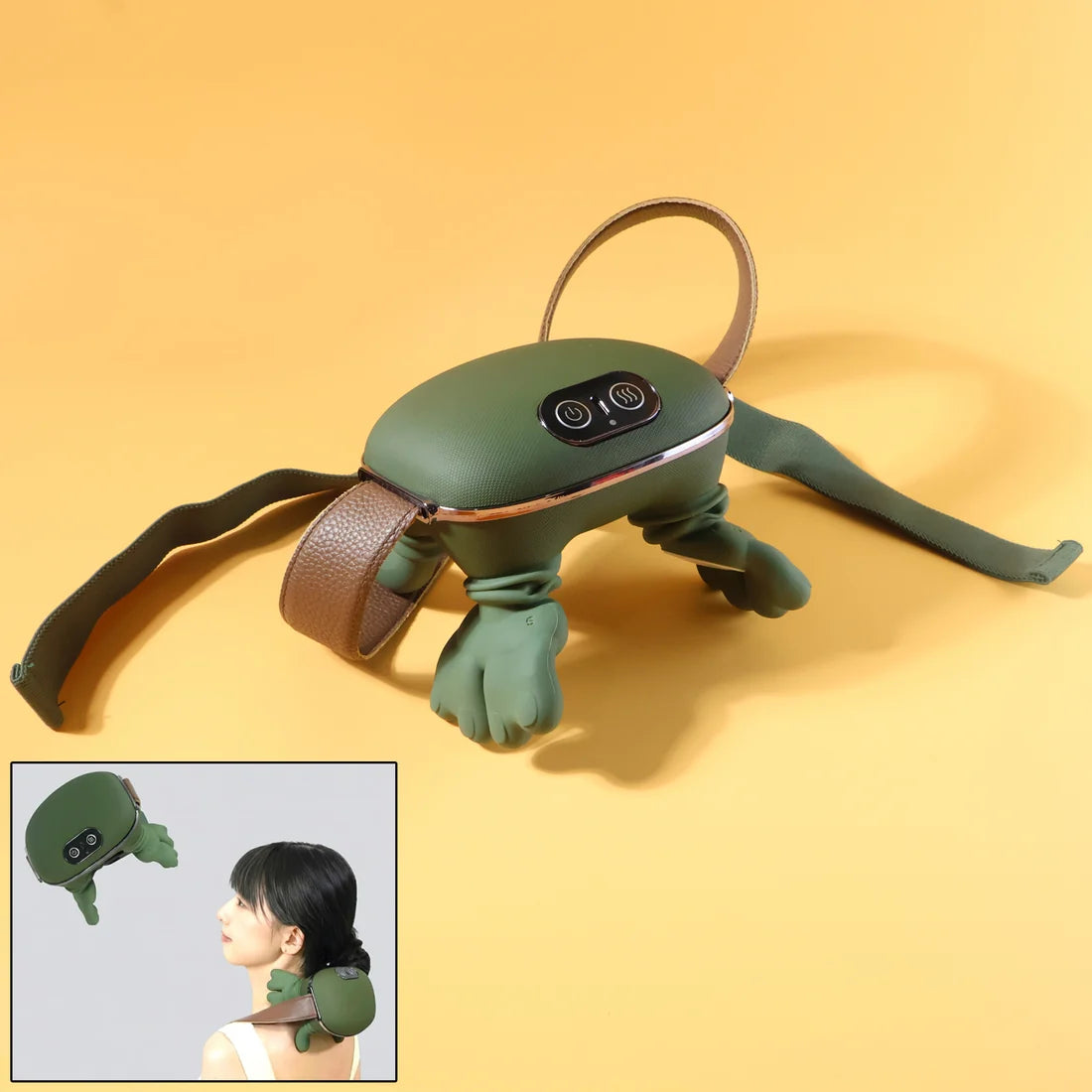 Wireless 4D Neck & Back Massager with Heat Therapy