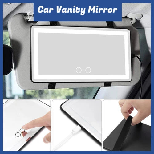 LED Car Vanity Mirror For Make-Up